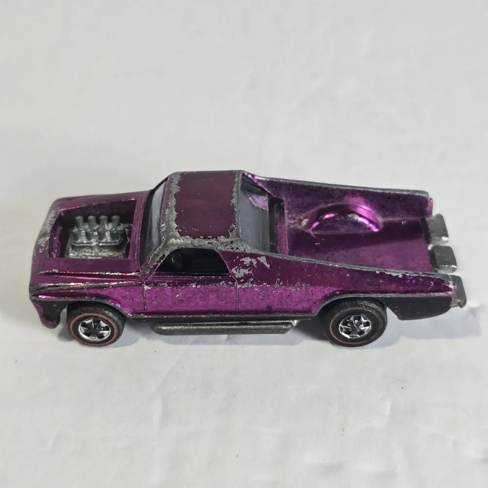 Vintage Hot Wheels 1969 Redline Seasider Magenta Black Interior No Boat